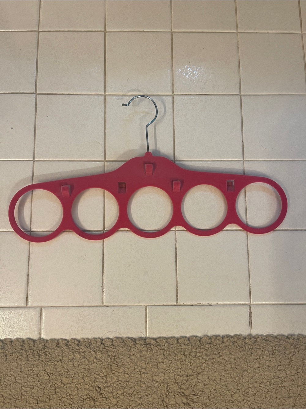 Pink Multi-Scarf and Accessory Hanger